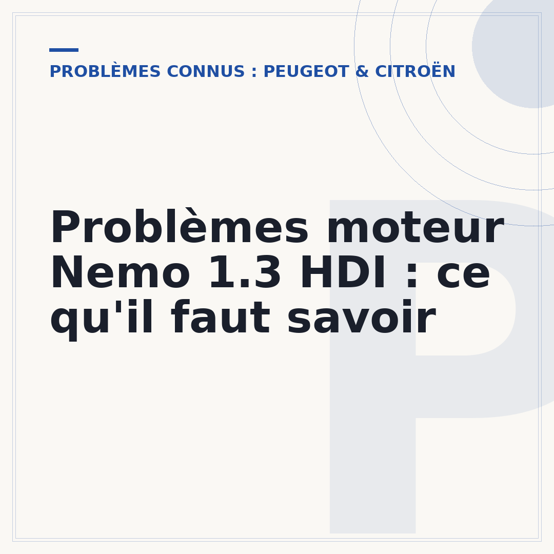Problèmes moteur Nemo 1.3 HDI : ce qu'il faut savoir