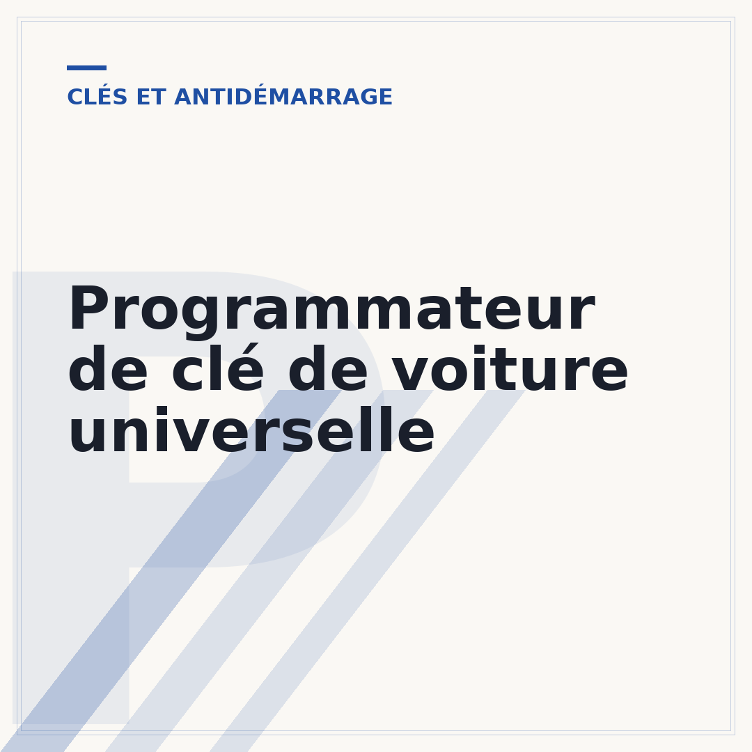 Programmateur de clé de voiture universelle
