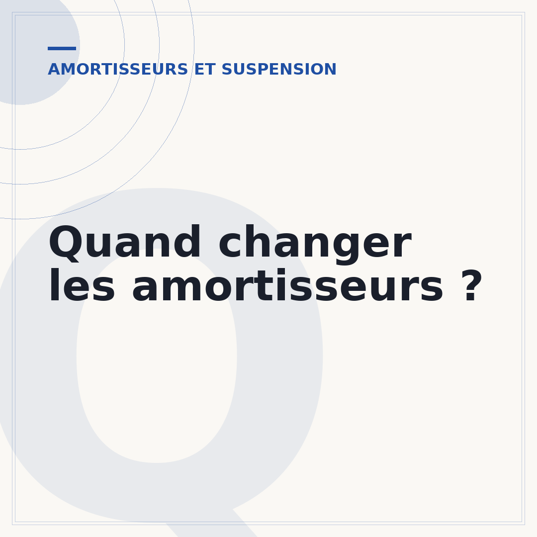 Quand changer les amortisseurs ?