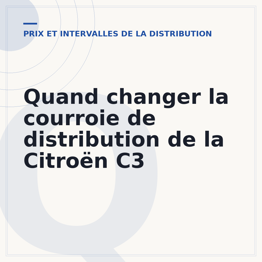 Quand changer la courroie de distribution de la Citroën C3