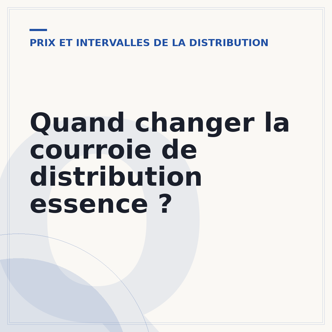 Quand changer la courroie de distribution essence ?