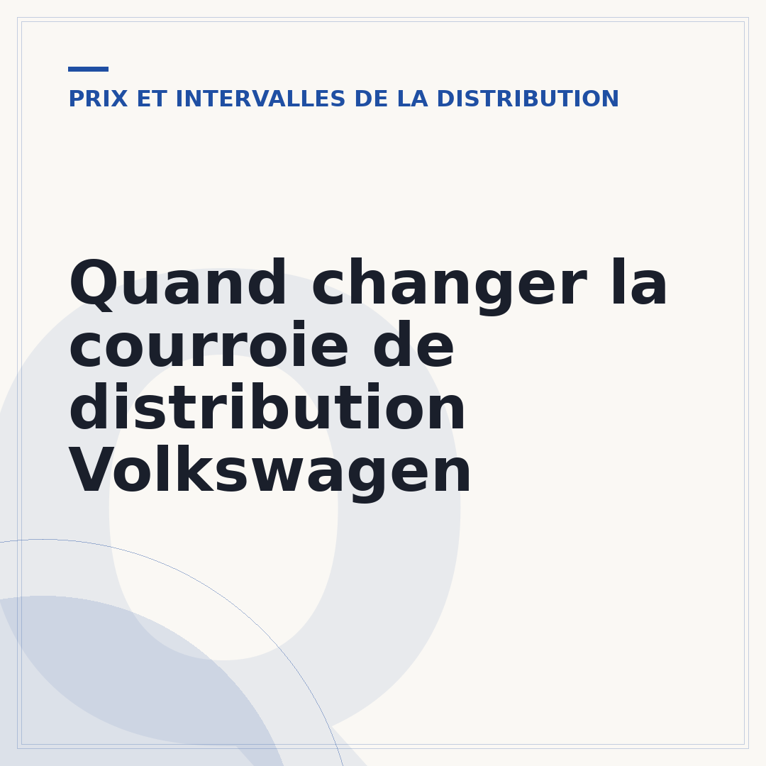 Quand changer la courroie de distribution Volkswagen