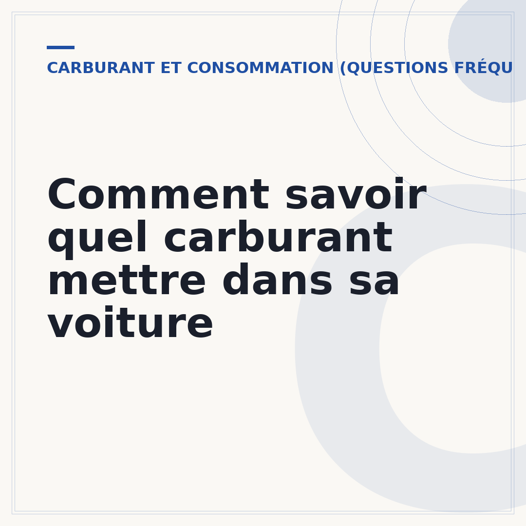 Comment savoir quel carburant mettre dans sa voiture