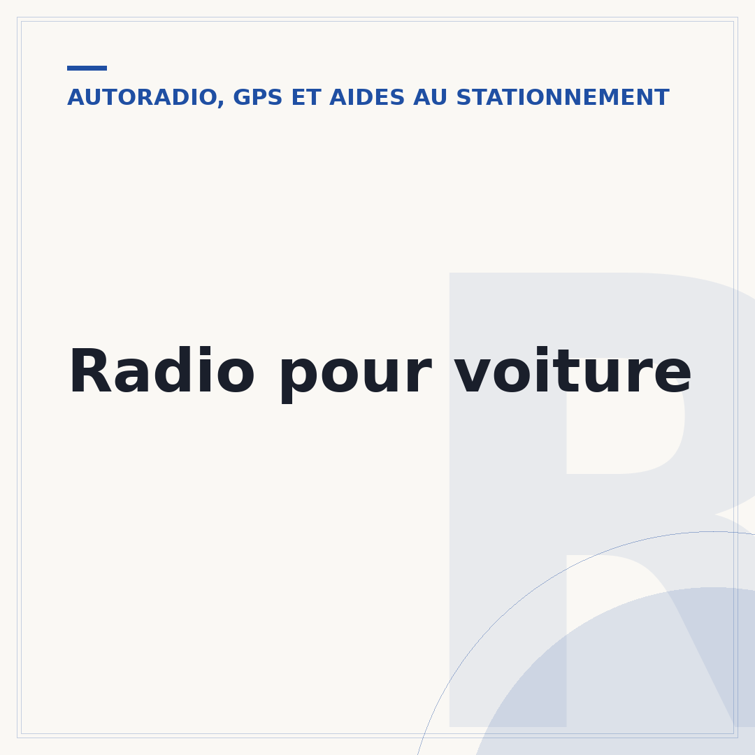 Radio pour voiture