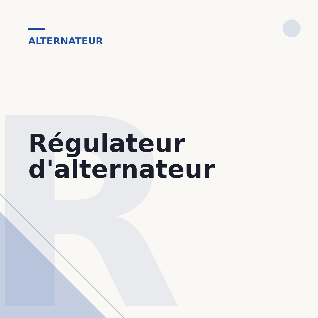 Régulateur d'alternateur
