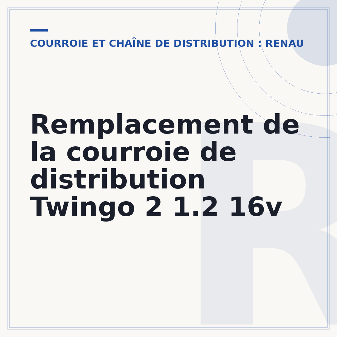 Remplacement de la courroie de distribution Twingo 2 1.2 16v