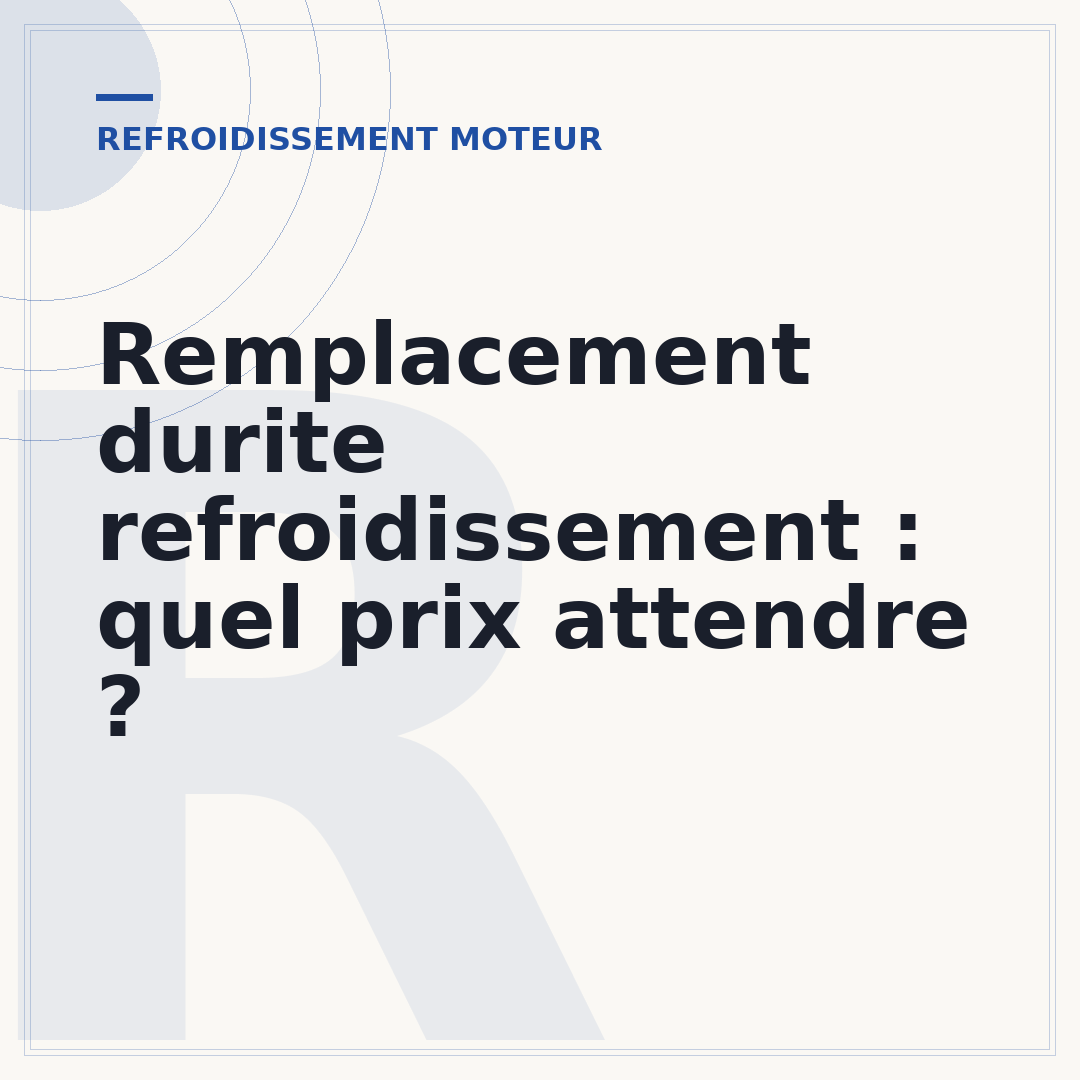 Remplacement durite refroidissement : quel prix attendre ?