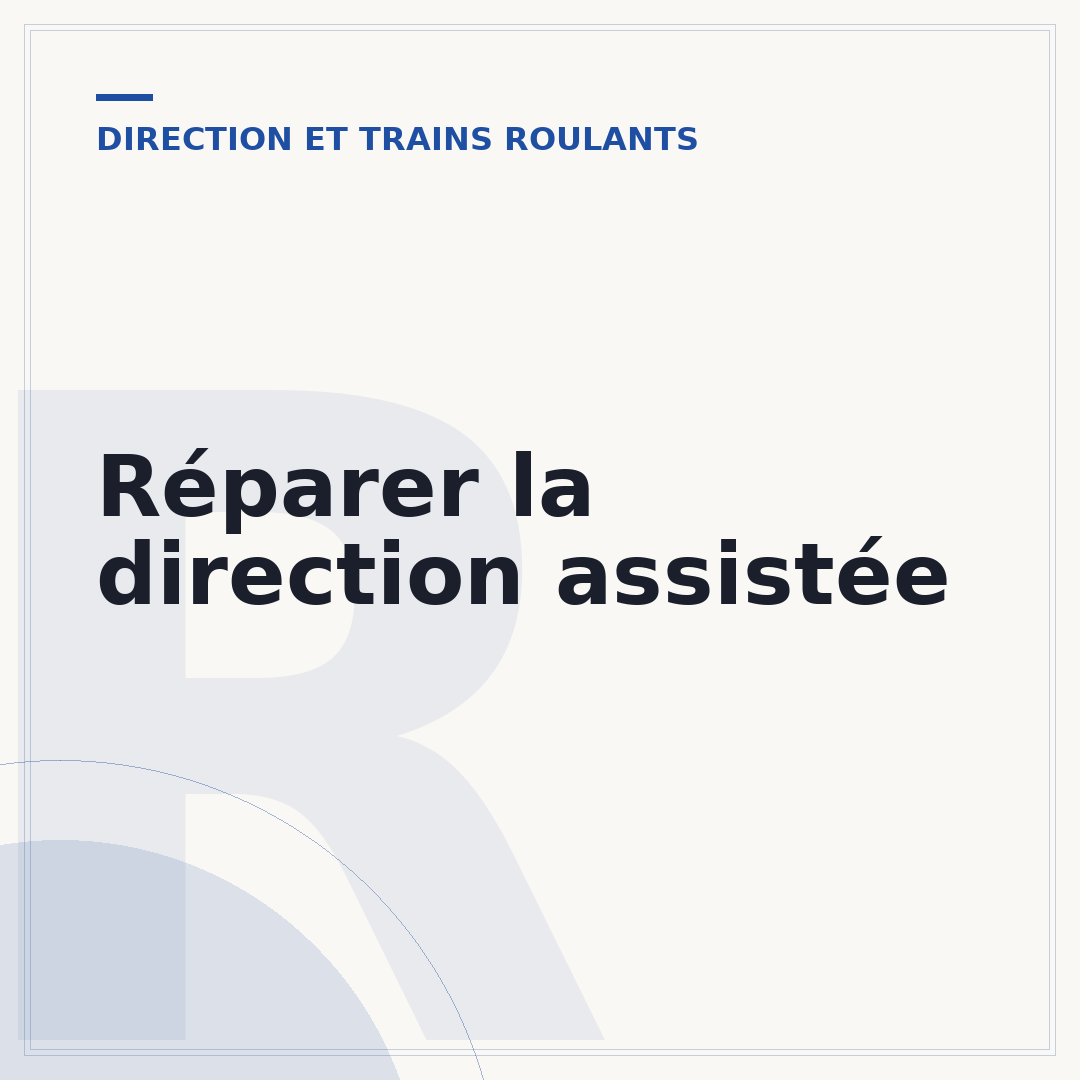Réparer la direction assistée