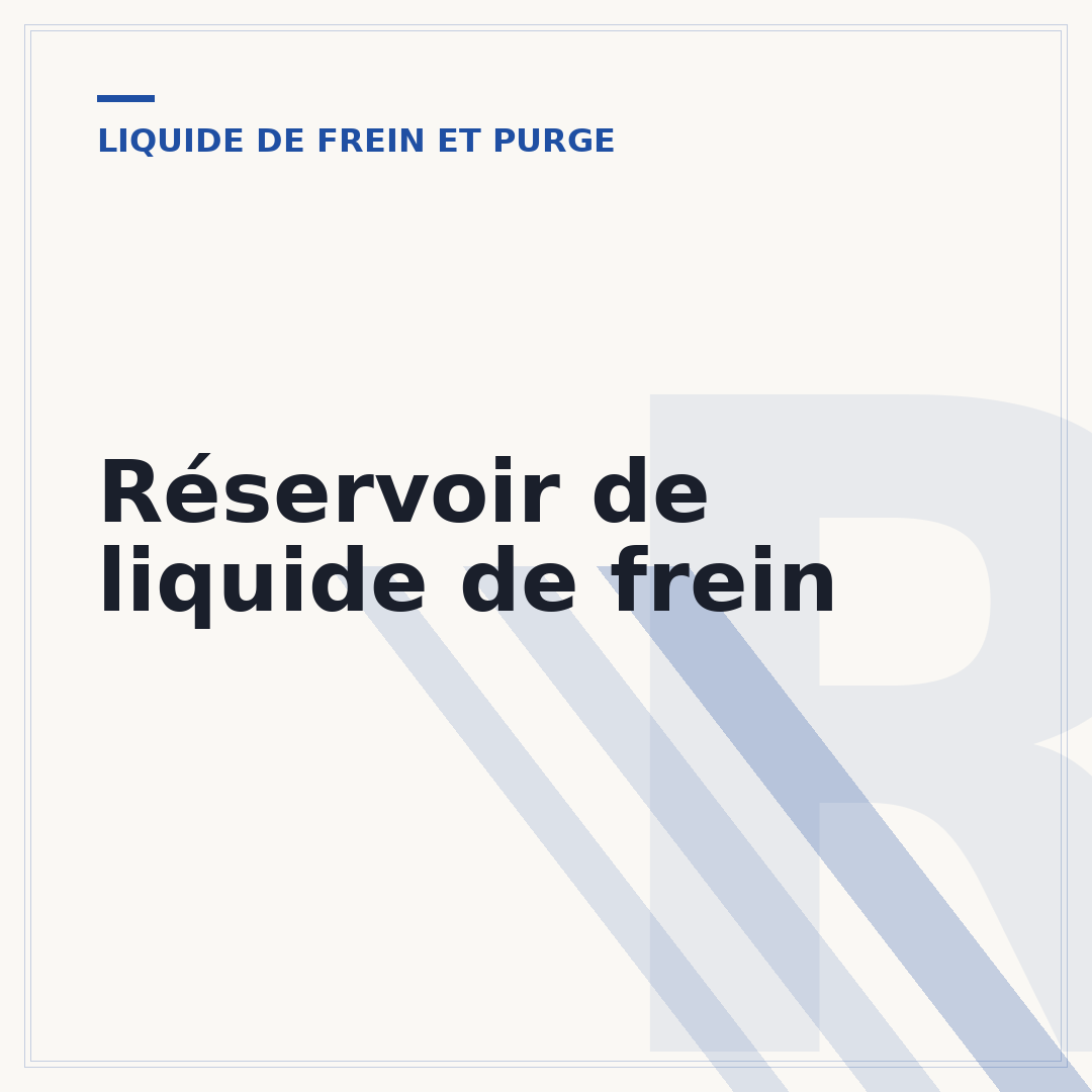 Réservoir de liquide de frein