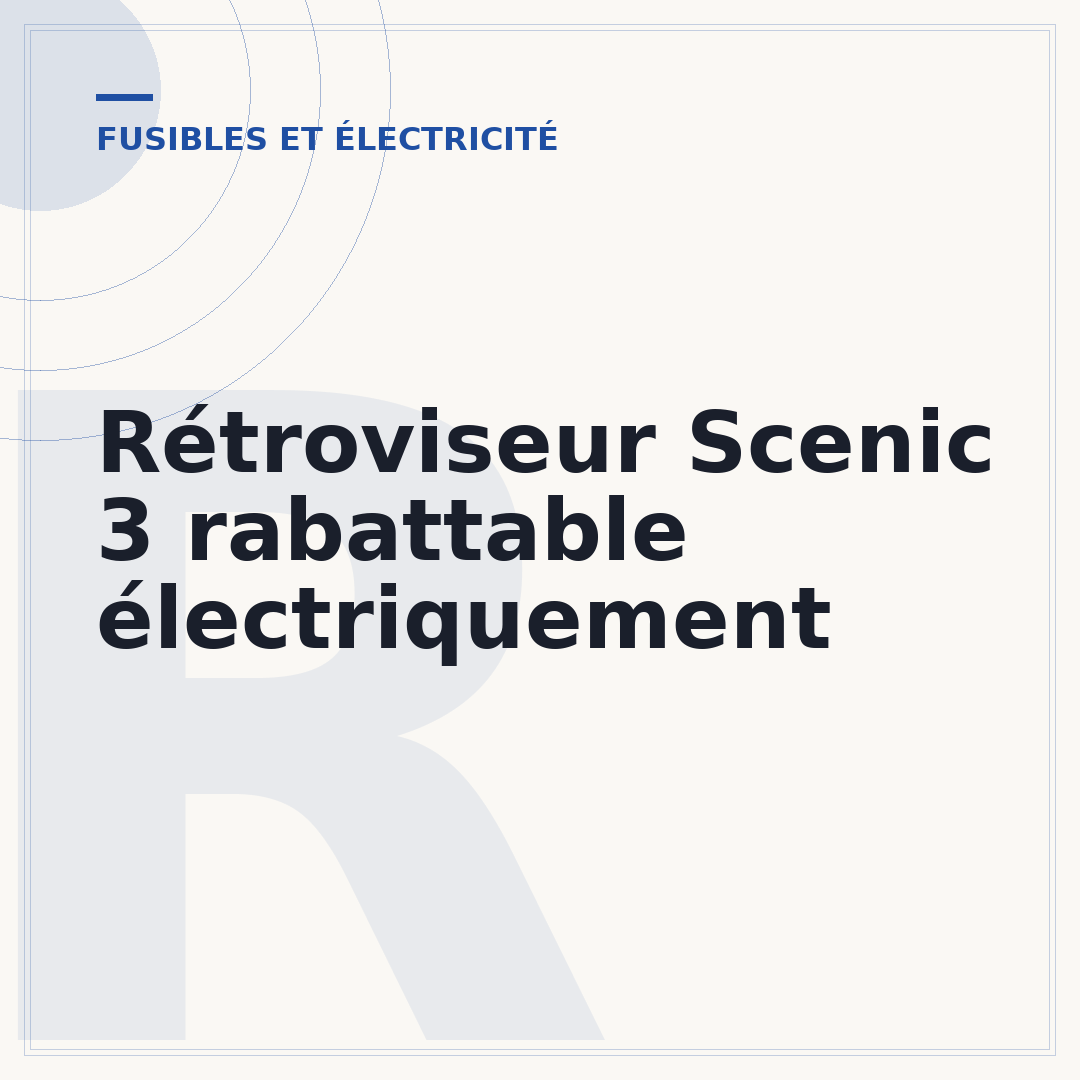 Rétroviseur Scenic 3 rabattable électriquement