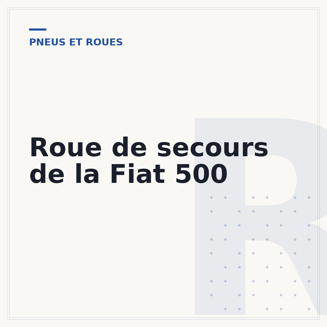 Roue de secours de la Fiat 500