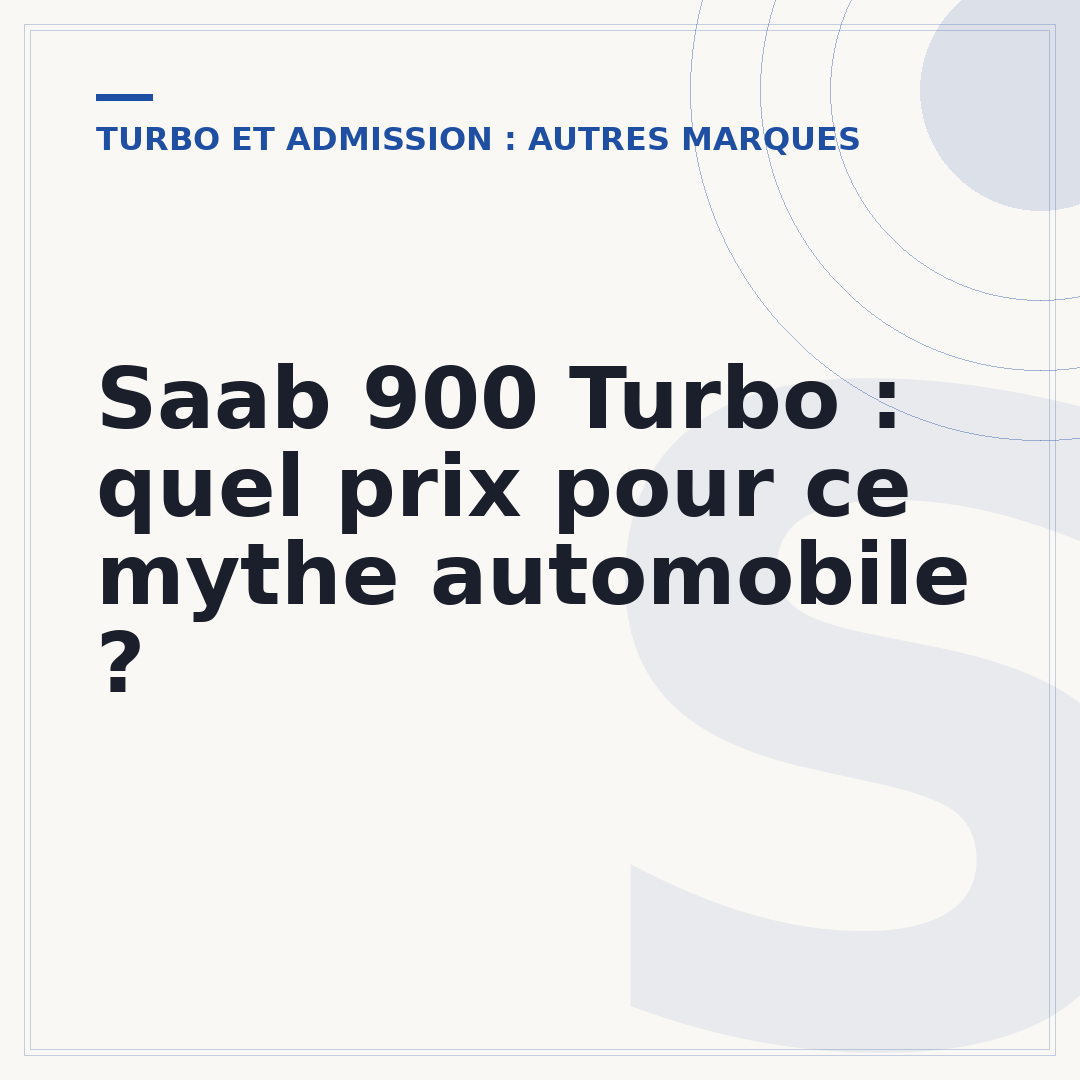 Saab 900 Turbo : quel prix pour ce mythe automobile ?