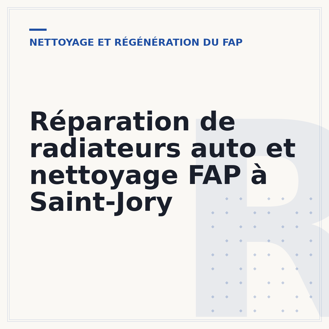Réparation de radiateurs auto et nettoyage FAP à Saint-Jory