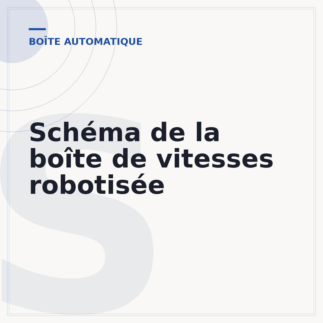 Schéma de la boîte de vitesses robotisée