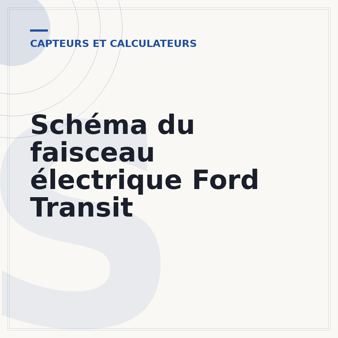 Schéma du faisceau électrique Ford Transit