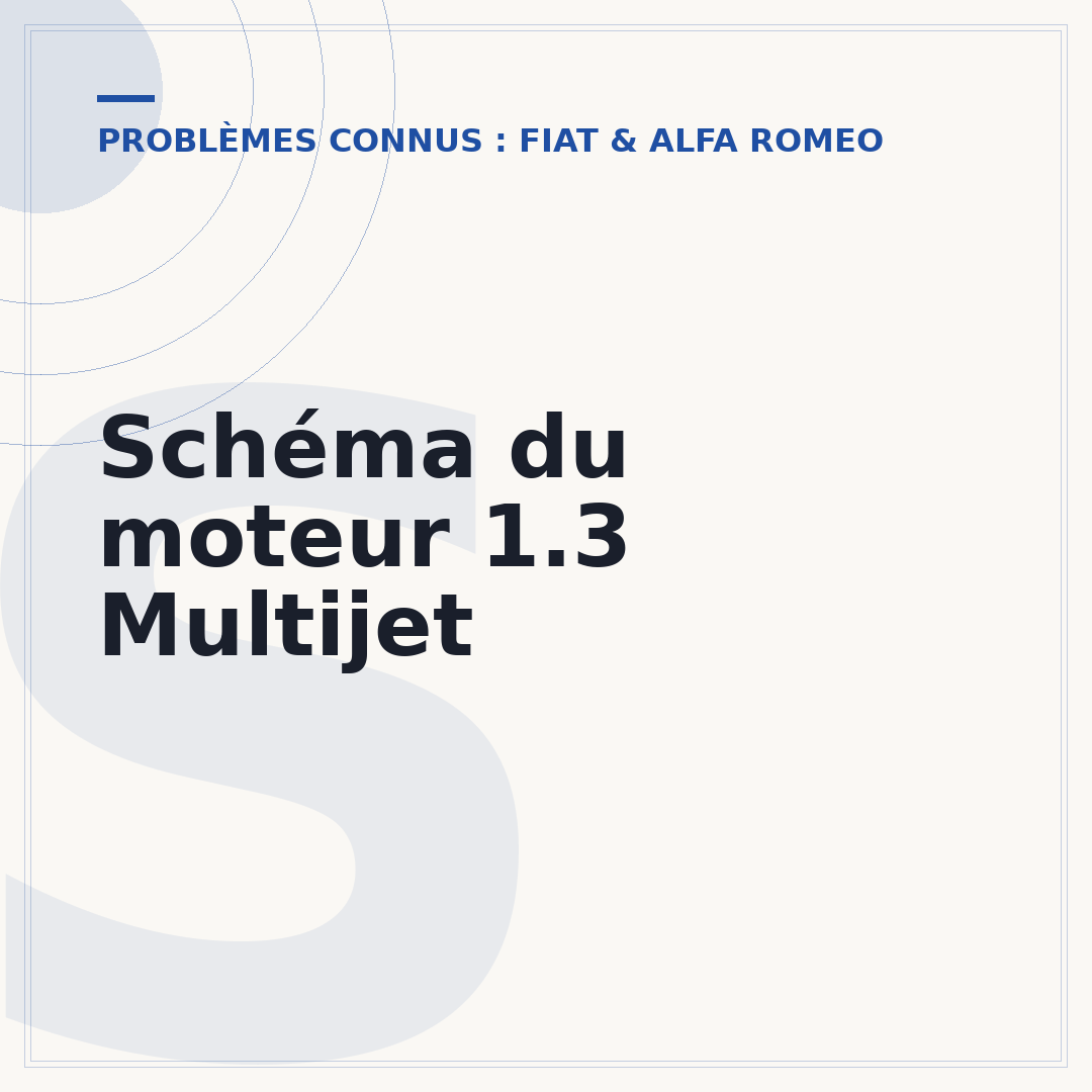 Schéma du moteur 1.3 Multijet