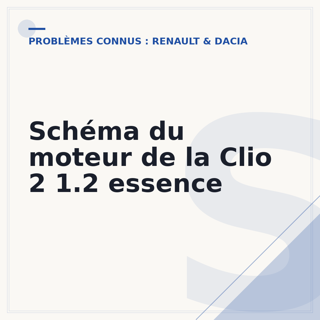 Schéma du moteur de la Clio 2 1.2 essence