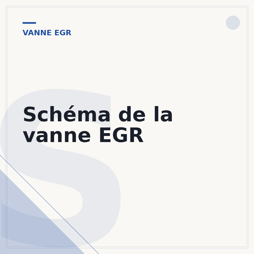 Schéma de la vanne EGR