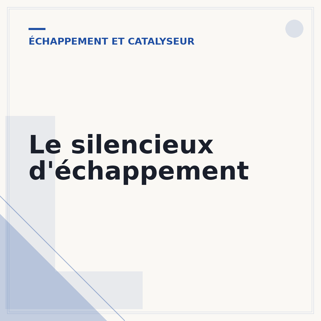 Le silencieux d'échappement