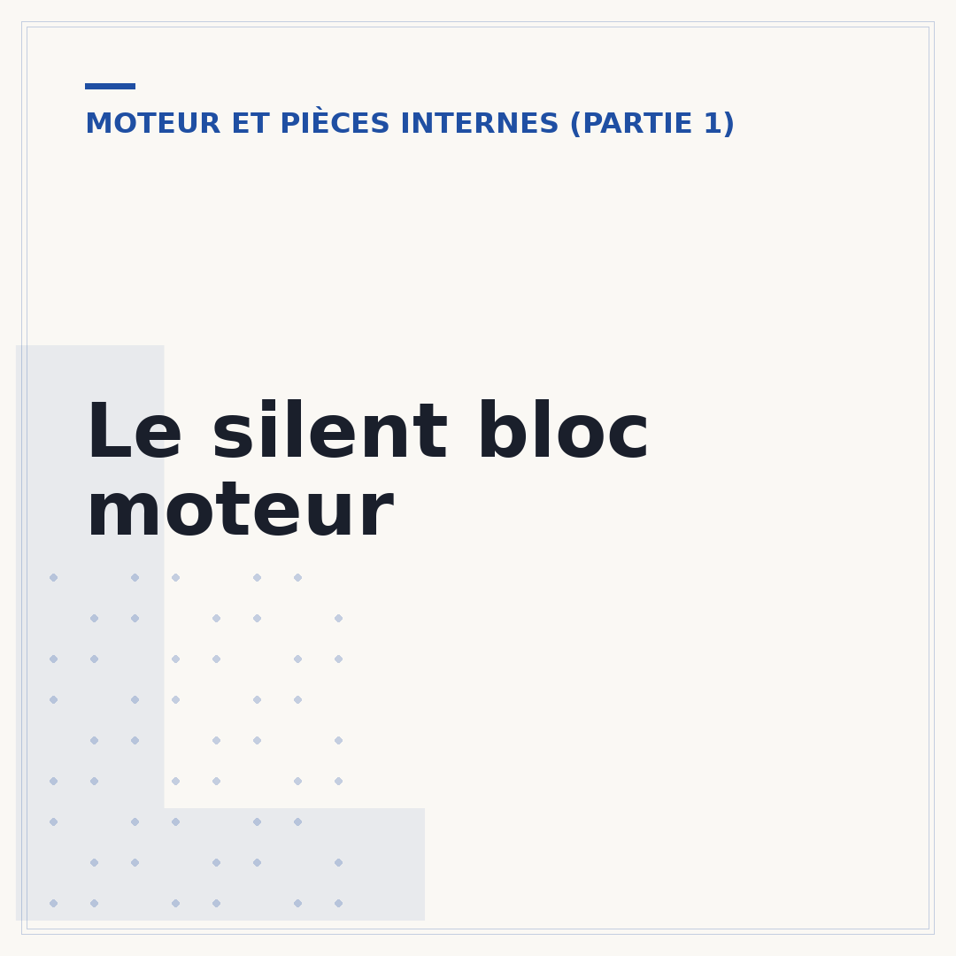 Le silent bloc moteur