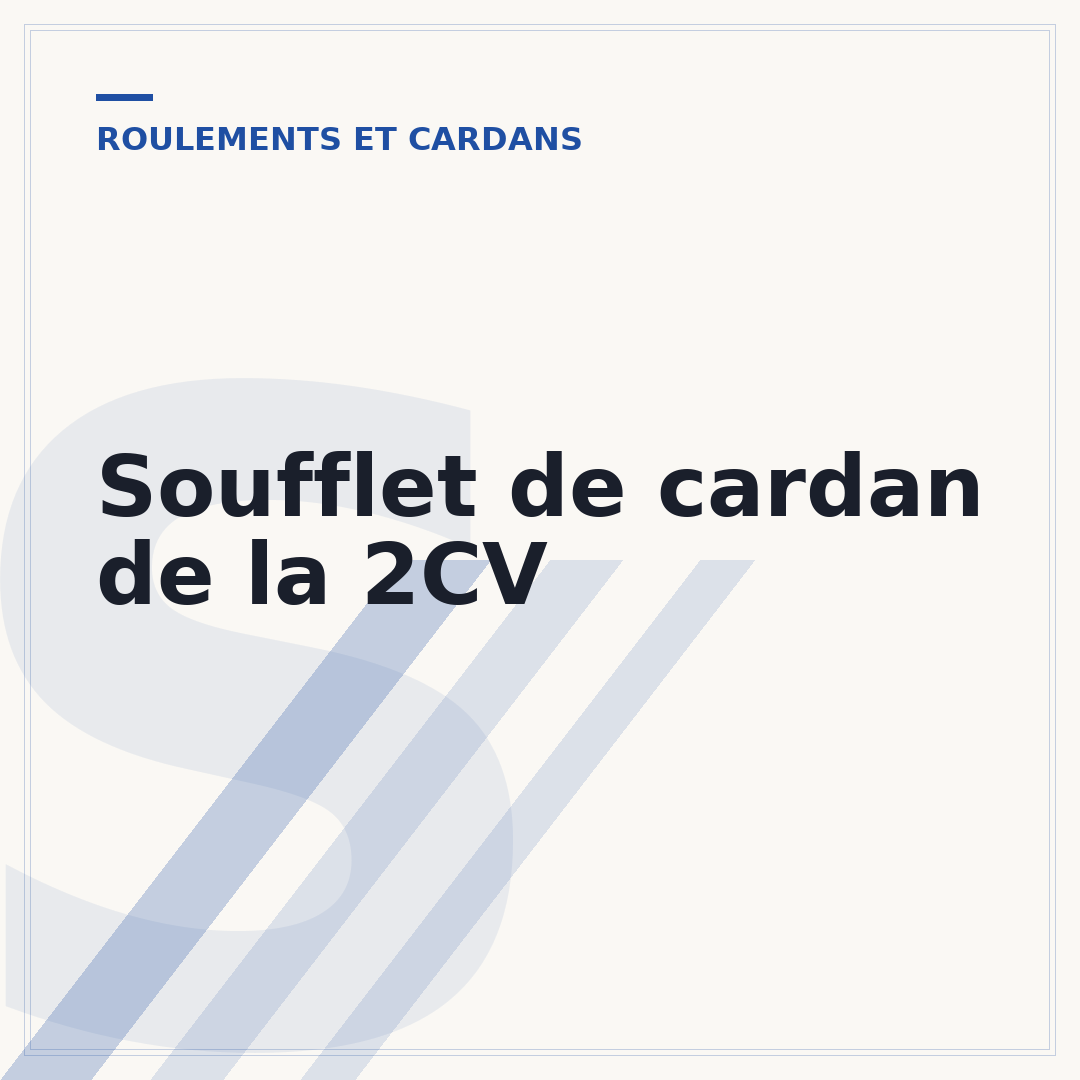 Soufflet de cardan de la 2CV