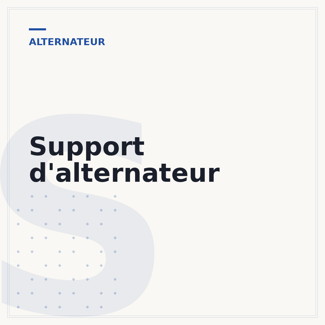 Support d'alternateur