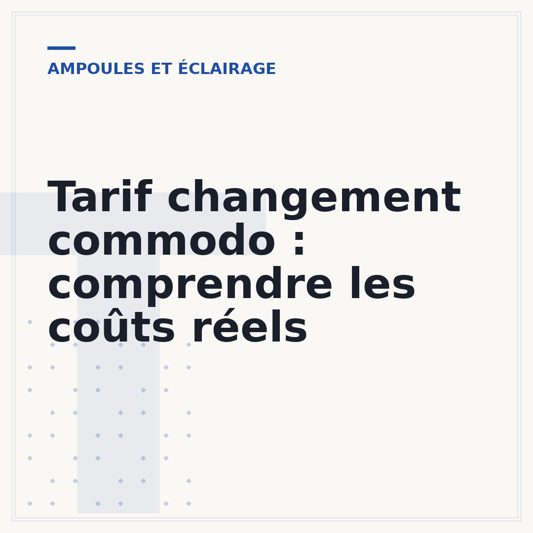 Tarif changement commodo : comprendre les coûts réels