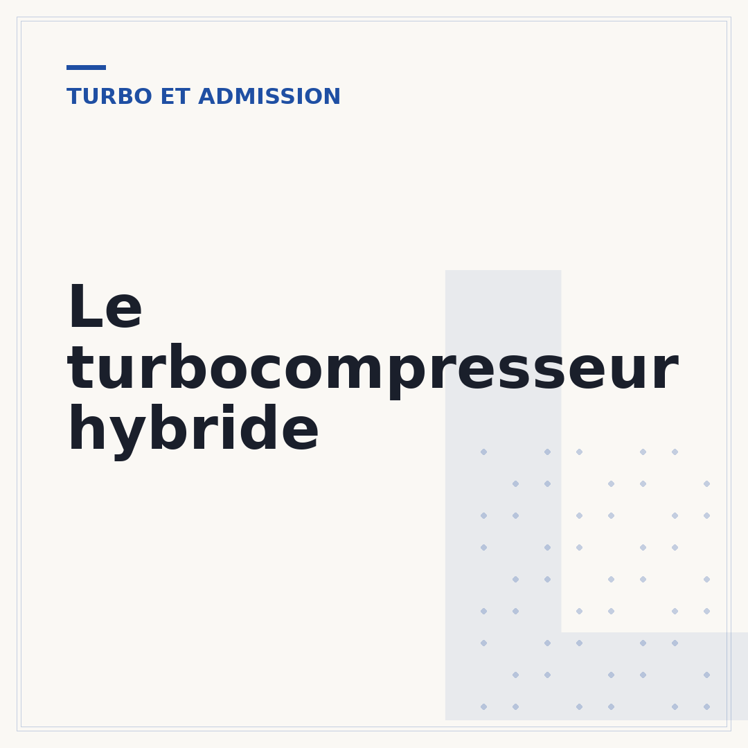 Le turbocompresseur hybride