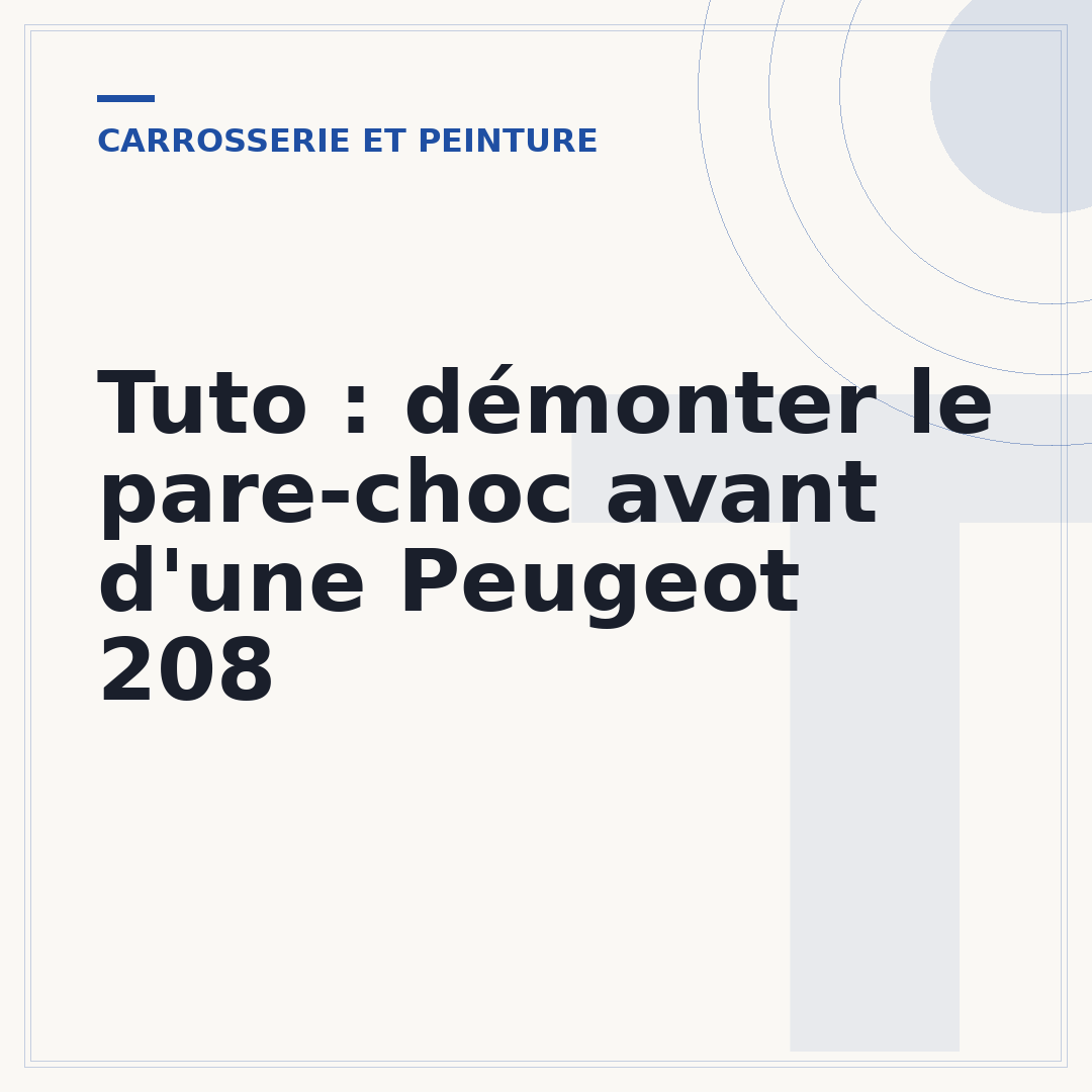 Tuto : démonter le pare-choc avant d'une Peugeot 208
