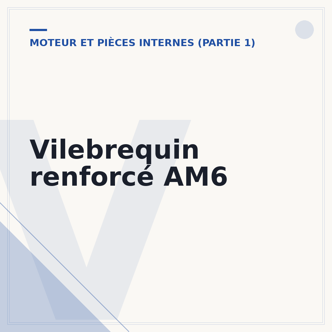 Vilebrequin renforcé AM6